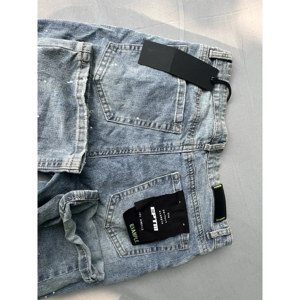 NWT EPTM‎ Paint Speck Stack Jeans Denim Size 32 Men's